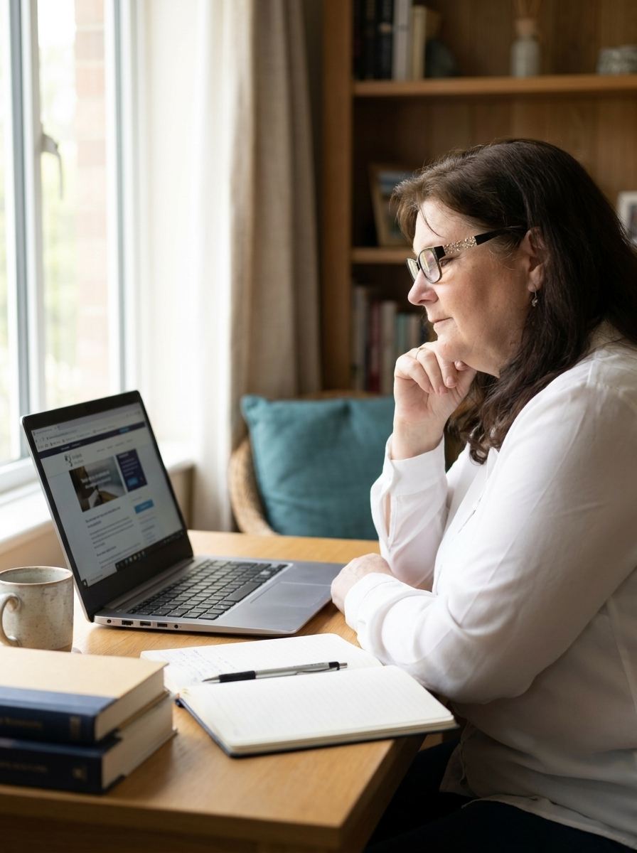 Carrie Wallis, marketing mentor, counsellor and website builder